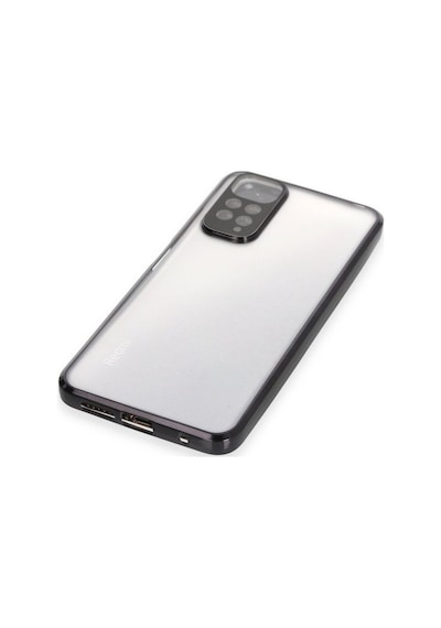 Xiaomi Redmi Note 11 Uyumlu Kılıf Lensli Silikon - Siyah