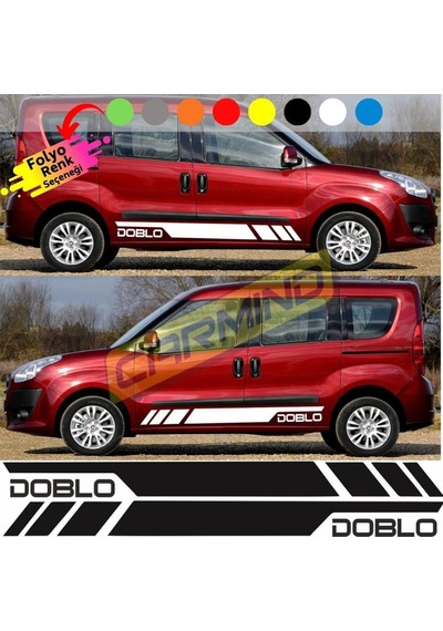 Fiat Doblo Yan Şerit Sticker