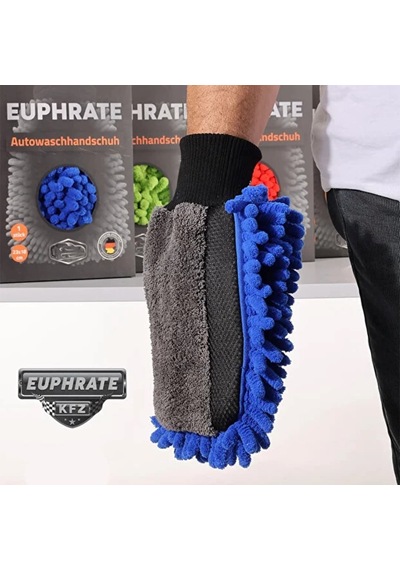 Tulpar Kimya Euphrate Kfz Mikrofiber Arka Tarafı Mikrofiber Bez Oto Yıkama Eldiveni 23x18 E-13wh-2318-25
