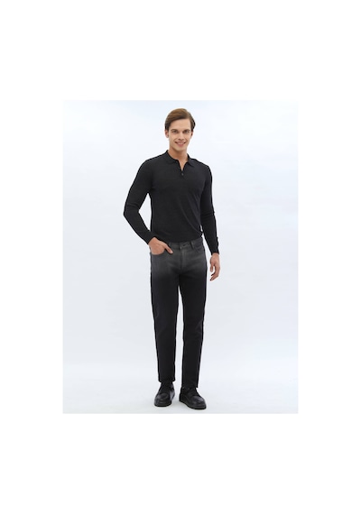 Kip Siyah Slim Fit Denim Pamuk Karışımlı Pantolon 4286922 Siyah