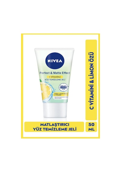 Perfect & Matte C Vitaminli Doğal Limon Özlü Yüz Temizleme Jeli 50 Ml