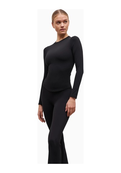 Because Of Alice Base Sculpting Long Sleeve Top Uzun Kollu Şekillendirici Kadın Üst Siyah