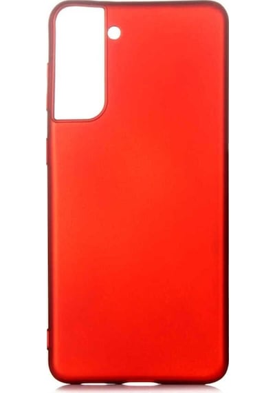 Galaxy S21 Plus Kılıf Zore Premier Silikon Kapak Kırmızı