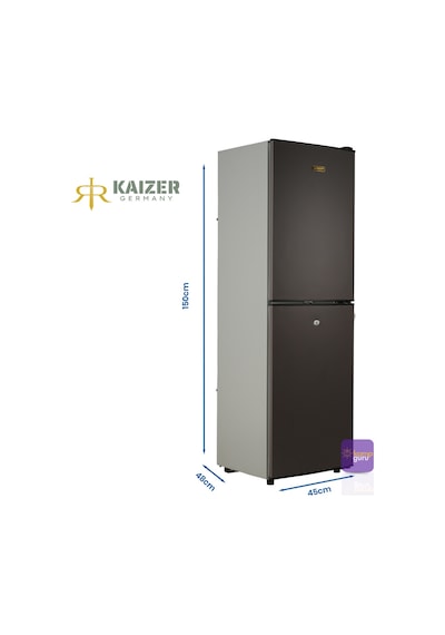 Kaizer Germany Çift Sistem 240 Buzdolabı Alttan Buzluk -antrasit 12 / 24 / 220 Volt