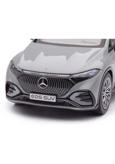 1:18 Ölçek Nzg 2023 Mercedes Benz Eqs Suv Amg Line X296 Gri Diecast Metal Minyatür Model Araba 25cm