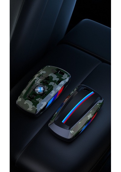 Bmw Uyumlu Anahtarlık Askeri Desen Şık Tasarım Kumanda Kabı Bmw Uyumlu Keychain