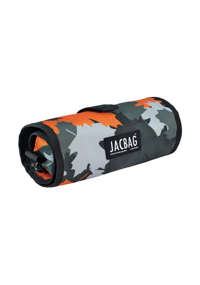 Jacbag Senior -sanatsal Rulo Kalem Çantası Senior-turuncu Camoflora renkli