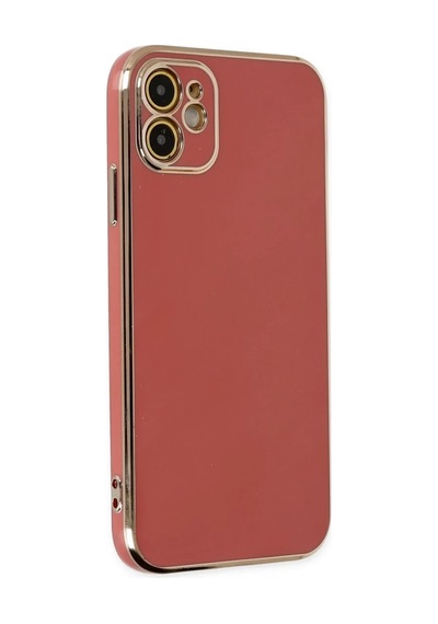Apple Uyumlu iPhone 12 Uyumlu Kılıf Volet Silikon - Kırmızı