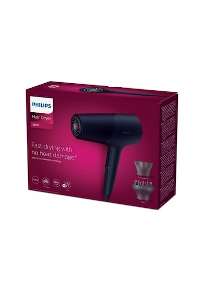 Philips BHD510/10 2300 W İyon Özellikli Saç Kurutma Makinesi + D103 Lila Şarjlı Diş Fırçası