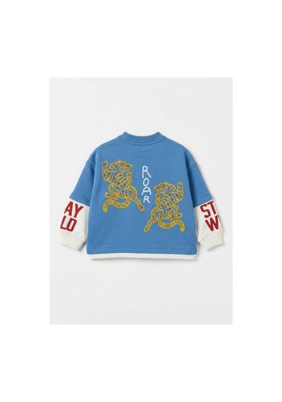 Poala Kids Roar Çift Kol Sweatshirt Çok Renkli