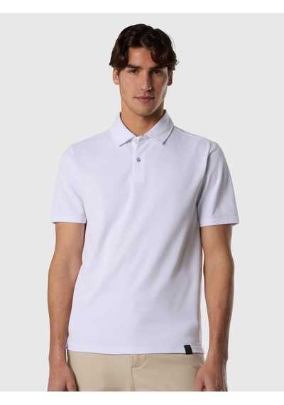 North Sails Kısa Kollu Pamuklu Erkek Polo Yaka T-shirt-33492 Beyaz