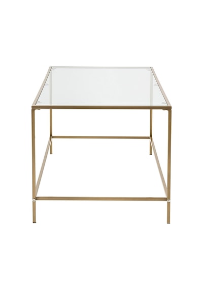 Flores Gold Metal Orta Sehpa
