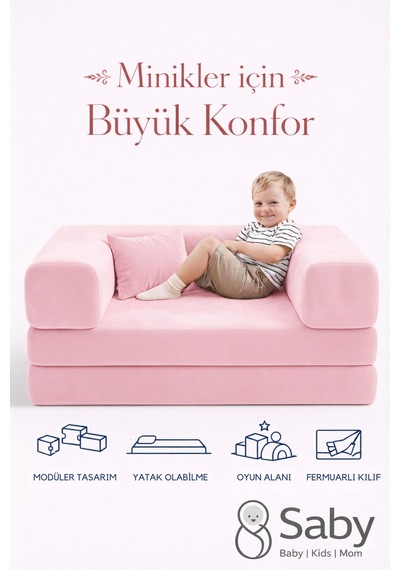 Premium 140x70 Cm Modüler Çocuk Ve Genç Koltuğu Yatak Olabilen Sünger Oyun Alanı Yıkanabilir Kılıf Pembe Premium 140x70 Cm Modüler Çocuk Ve Genç Koltuğu Yatak Olabilen Sünger Oyun Alanı Yıkanabilir Kılıf Pembe