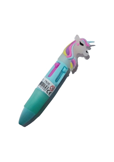 4 Renkli Tükenmez Kalem Mini Boy Cep Kalemi Unicorn Ve Tepesi Baskılı Modeller 1