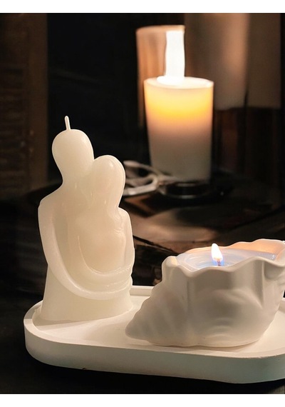 Bernami Mumluk Şamdanpinterest Sarılan Çift Mum Ve İstiridye Şeklinde Kalp Çakrası Güçlendirici Mum Mutlaka Açıklamayı Okuyunuz Diğer