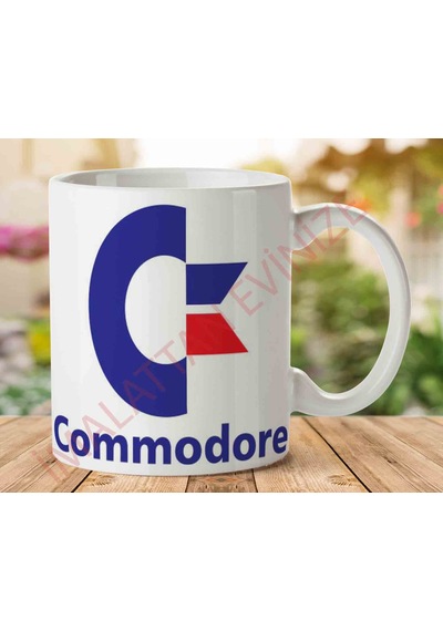 Commodore Baskılı Seramik Kupa Bardak