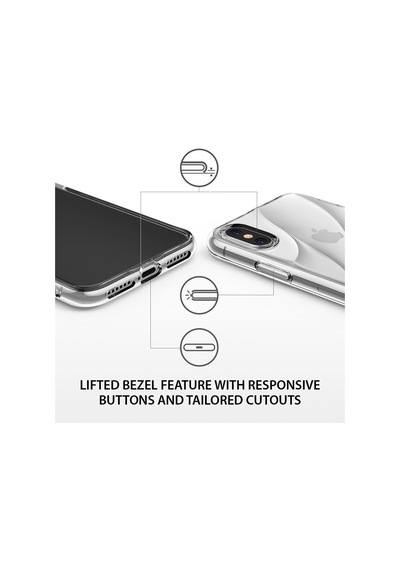 Ringke Flow Apple Uyumlu iPhone X İle Kılıf Crystal Clear