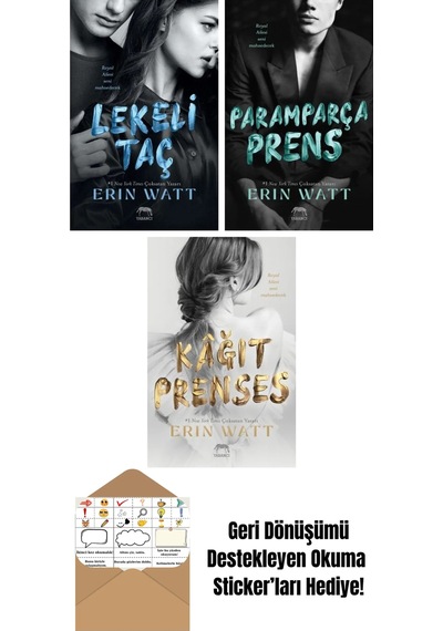 Çarpık Saray Royal Serisi 3. Kitap + Paramparça Prens Royal Serisi 2. Kitap + Kâğıt Prenses Royal Serisi 1. Kitap
