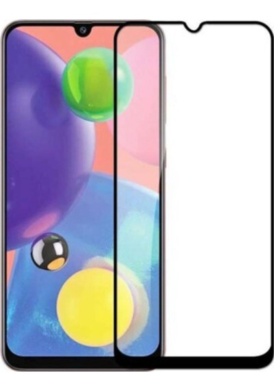Samsung Uyumlu Galaxy A70S Tam Kaplayan Temperli Ekran Koruyucu Cam