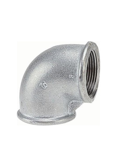 Galvaniz Dirsek 1/2 Gümüş