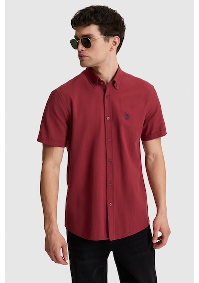 U.S. Polo Assn. U.s. Polo Assn. Erkek Vişne Gömlek Kısa Kollu 50324727-vr223 U.S. Polo Assn. U.s. Polo Assn. Erkek Vişne Gömlek Kısa Kollu 50324727-vr223