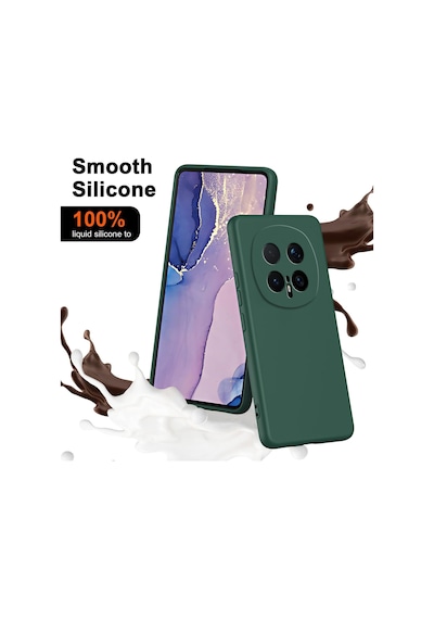 Caseonn Honor Magic 8 Pro Kılıf Kamera Korumalı Mikrofiber Astarlı Lansman Koyu Yeşil
