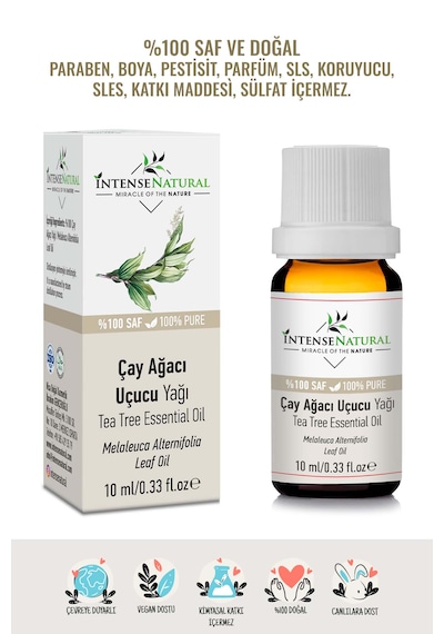 Intense Natural Çay Ağacı Uçucu Yağı 3 x 10 ML