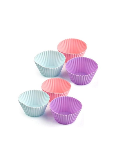 6 Lı Silikon Kek Kalıbı Muffin Cupkek Silikon Kalıp