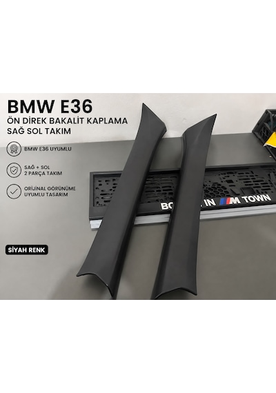 Bmw E36 Ön Direk Bakalit Kaplama Sağ Sol Takım A Direği İç Trim Siyah 0