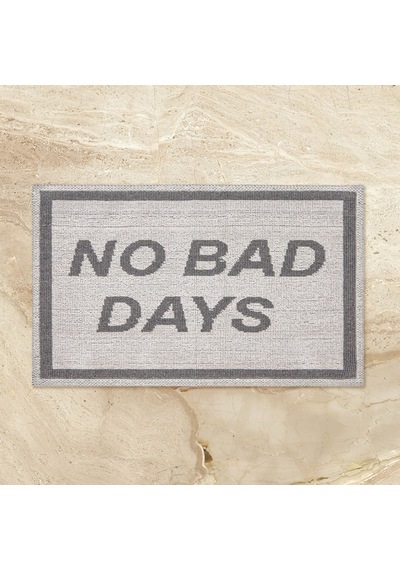 Soft No Bad Days Banyo Paspası - Ekru - 50x80 Cm Renkli