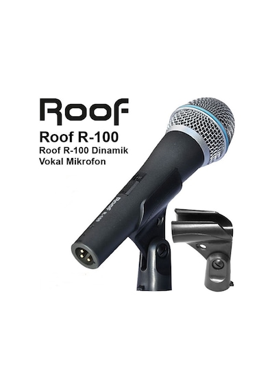 Roof R-100 Dinamik Mikrofon El Mikrofonu El Mikrofonu