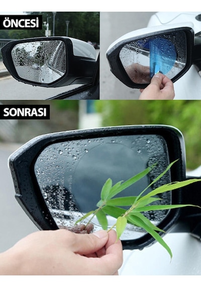 Kia Venga Yağmur Suyu Kaydırıcı 2li Oto Cam Film Araç Yan Dikiz Aynası Buğu Önleyici