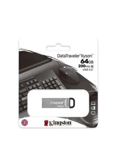 Kingston Dtkn-64gb 64gb Datatraveler Kyson 200mb-s Metal Usb 3.2 Gen 1 Flash Bellek Kdo