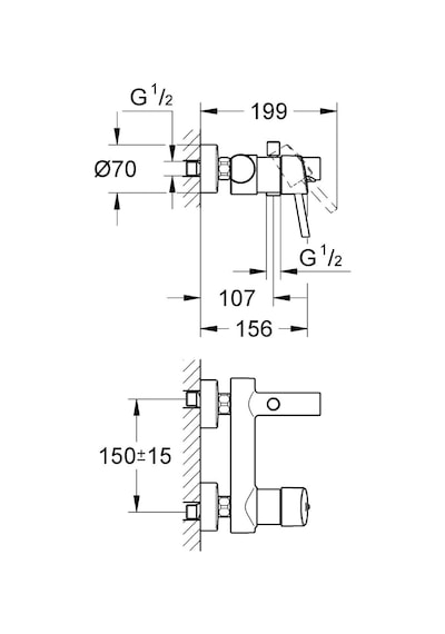 Grohe Concetto Tek Kumandalı Banyo Bataryası - 32211001 Diğer