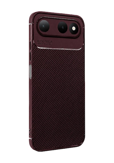 Uryport Tecno Spark 50 5g Auto Focus Karbon Kapak - Bordo