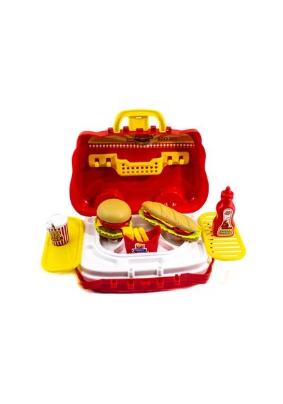 Oyuncak Hamburger Set 26 Parça Arabalı  Set