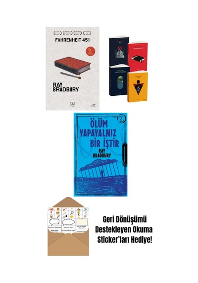Fahrenheit 451 70. Yıl Özel Baskısı + Kara Dörtleme Set + Ölüm Yapayalnız Bir İştir