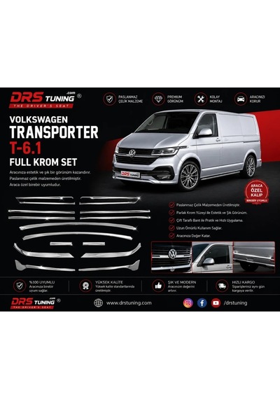 Volkswagen Transporter T6.1 2019+ Full Krom Set