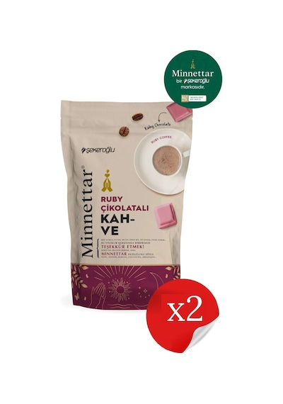 Şekeroğlu Minnettar Ruby Çikolatalı Kahve 2 X 165 Gr 2 Paket Geleneksel