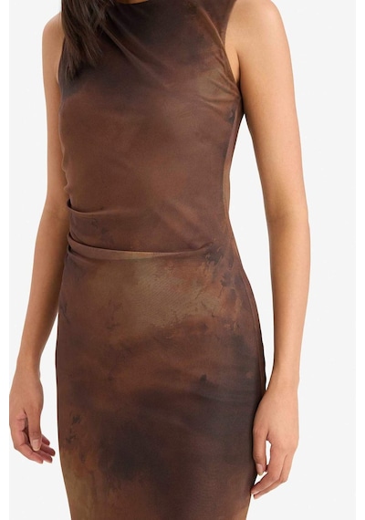 Defacto Bodycon Vücudu Saran Bisiklet Yaka Desenli Tül Kolsuz Midi Elbise E7402ax25aubn225 Kahve Defacto Bodycon Vücudu Saran Bisiklet Yaka Desenli Tül Kolsuz Midi Elbise E7402ax25aubn225 Kahve