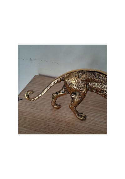 Pirinç Leopar Obje Sarı