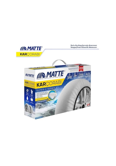 245/50/15 Medıum Size 62 Matte Oto Kar Çorabı Süper X