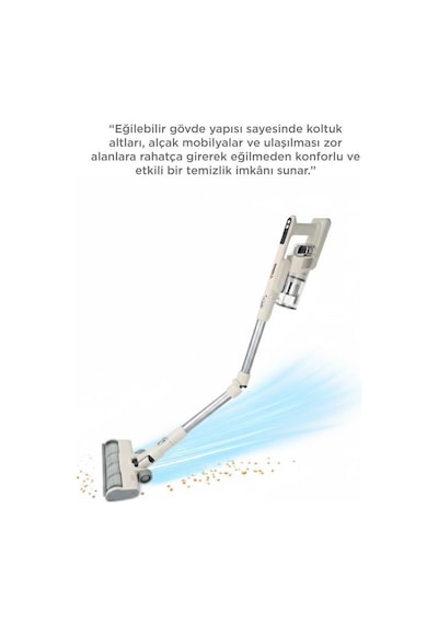 Torima CSVC-100 300 W Kablosuz Katlanabilir Hafif Uv Işıklı Dikey Şarjlı Süpürge