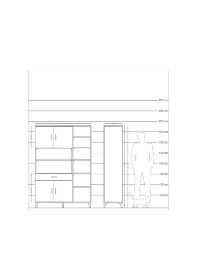 Hyperion Dolap 10 Raflı Tek Çekmeceli 4 Kapaklı 132x44x195 Çam-çam/antrasit Atlas Çam/antrasıt Hyperion Dolap 10 Raflı Tek Çekmeceli 4 Kapaklı 132x44x195 Çam-çam/antrasit Atlas Çam/antrasıt