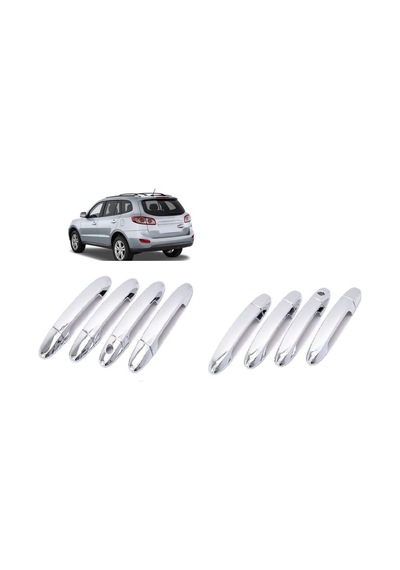 Hyundai Santa Uyumlu Fe 2006 2012 Kapı Kolu Abs Plastik Krom