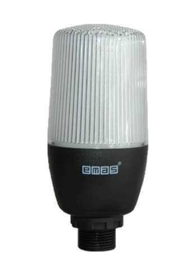 Emas If5m024zm05 If Serisi Çok Renkli 24v Ac/dc Buzzerlı Sabit Anahtar Kontrollü M22 Vidalı Led İkaz 55mm