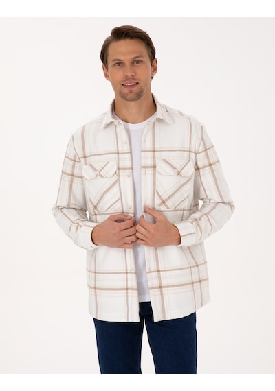 Pierre Cardin Erkek Vizon Gömlek Desenli 50312357-vr052 Vizon