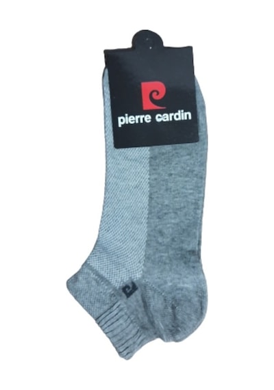 Pierre Cardin 12 Çift Üstü Fileli Erkek Pamuk Patik Çorap 40-44 Beyaz
