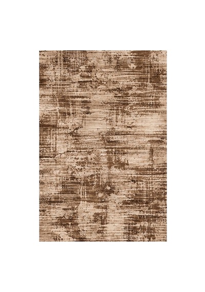 Kartela Halı Riva Halı Kaymaz Taban Makinede Yıkanabilir Halı Kahverengi - 100 X 150 Cm