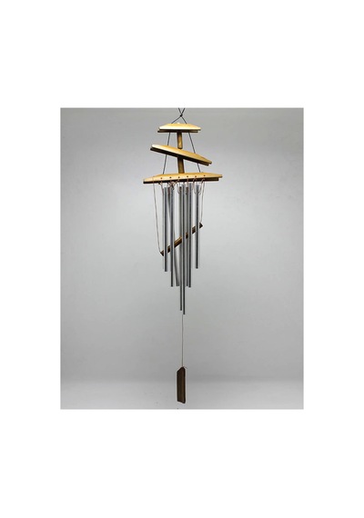 1 Adet Ahşap Rüzgar Çanı 36 Cm Dekoratif Tasarım Bahçe Ve Balkon Kullanımı Wooden Wind Chime